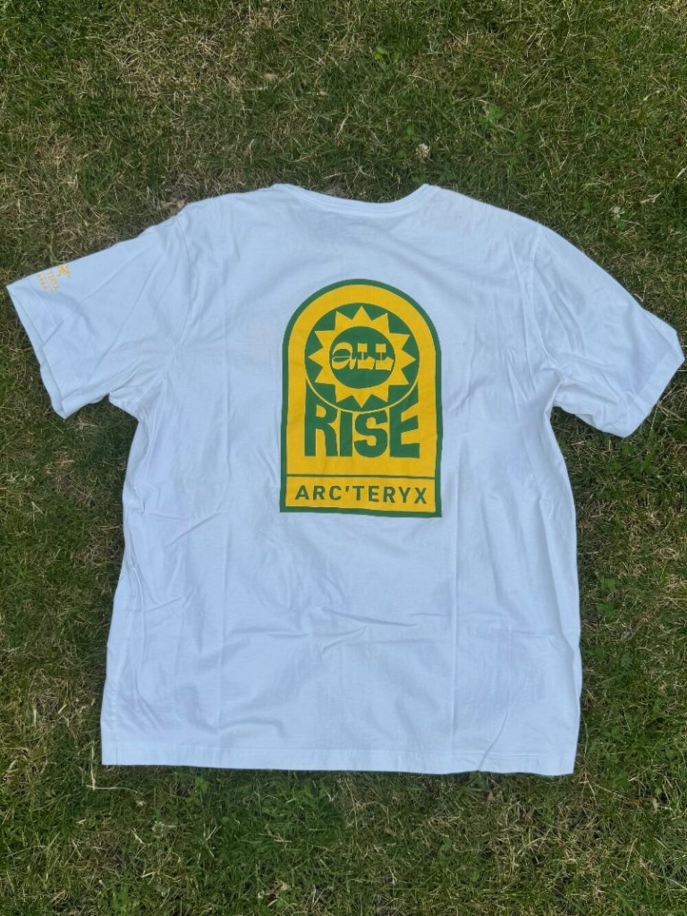RARE Arc'teryx -  La Brea "RISE" Promotional T-Shirt (Men's) - White Gold